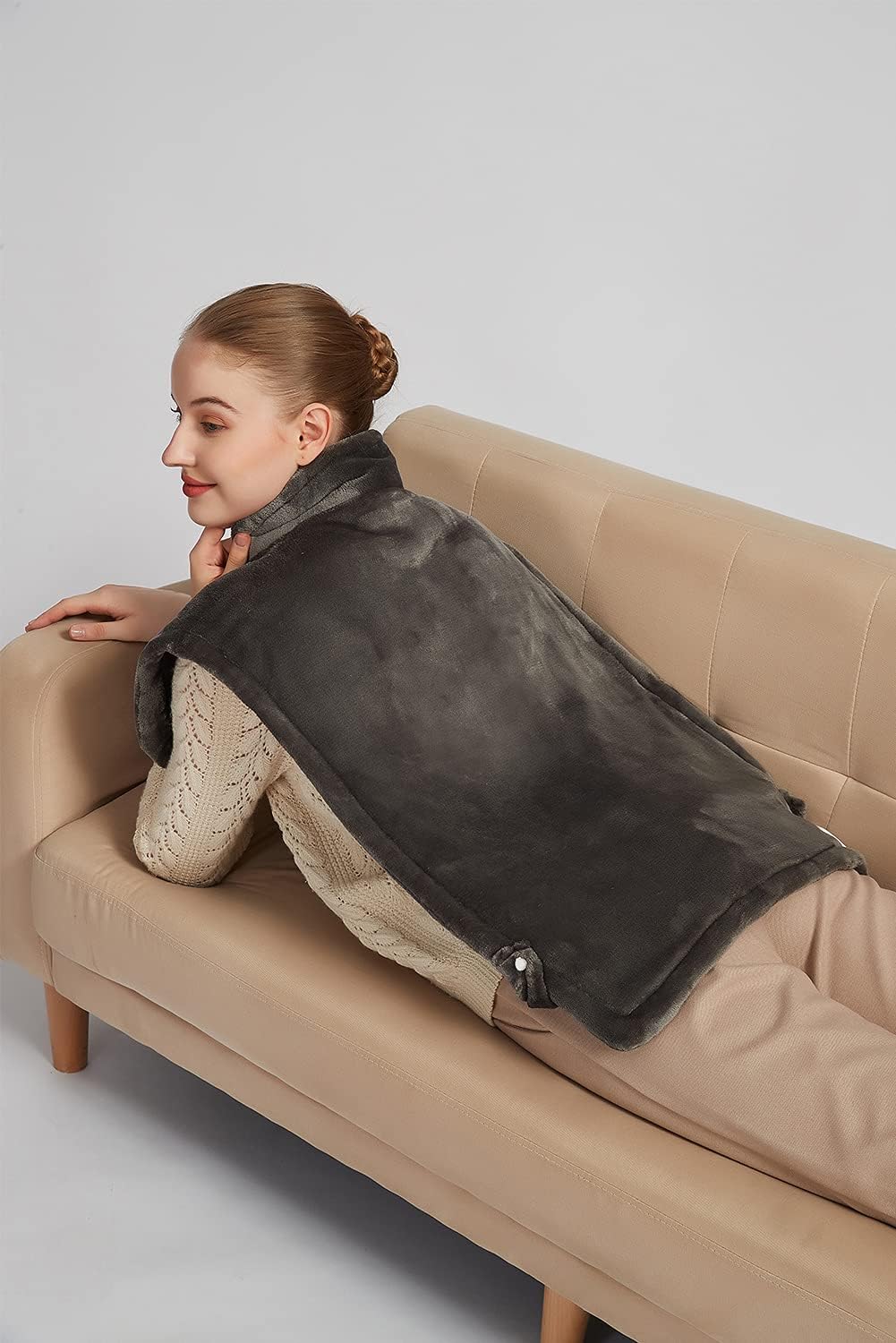 26" X 35" Neck&Shoulder&Back Heating Pad with Fast-Heating Technology, Pain Relief for Back/Neck/Shoulders/Menstrual Pain, Christmas Gifts