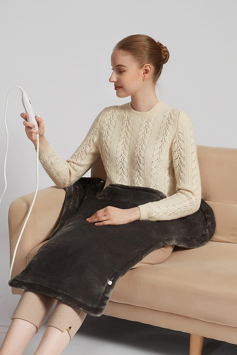 26" X 35" Neck&Shoulder&Back Heating Pad with Fast-Heating Technology, Pain Relief for Back/Neck/Shoulders/Menstrual Pain, Christmas Gifts