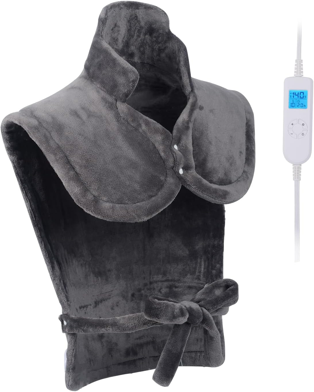 26" X 35" Neck&Shoulder&Back Heating Pad with Fast-Heating Technology, Pain Relief for Back/Neck/Shoulders/Menstrual Pain, Christmas Gifts