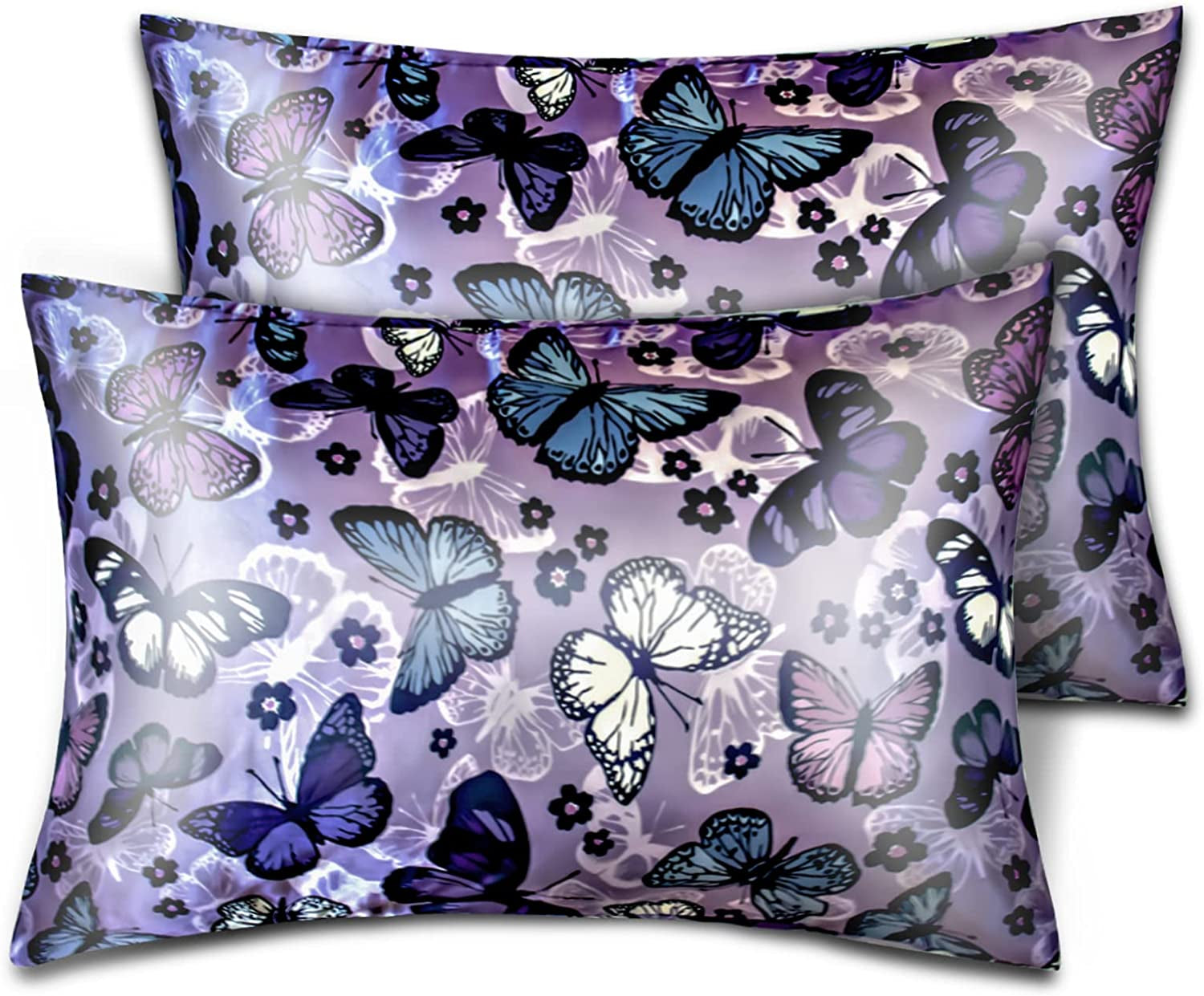 Satin Pillowcase, Set-2 Satin Pillowcases, 1 Eye Mask, 1 Scrunchie-Luxury Sleep Set