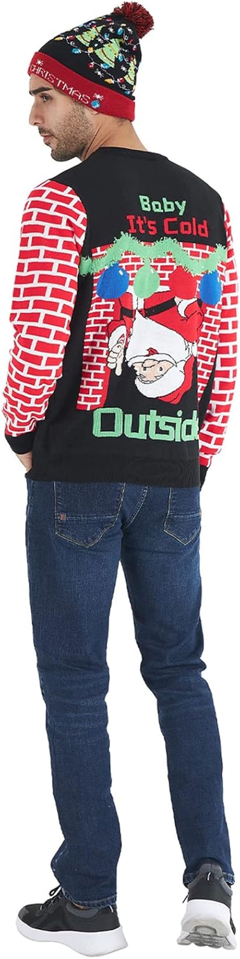 Unisex Light up Knitted Ugly Christmas Sweater